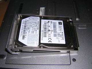 2.5インチのHDD