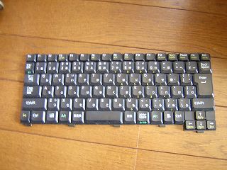 ノートPCのキーボード