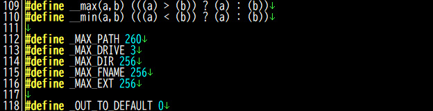 Tiny C CompilerのMAX_PATHの値
