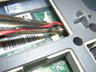 CMOS保護電池のコネクタ
